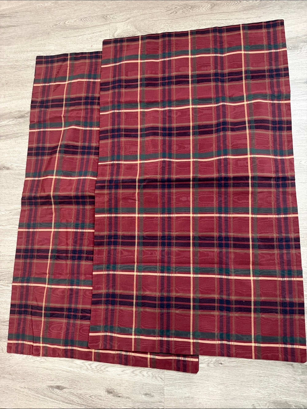 Regent Tartan Plaid Bold Checked Shams Set King Sz